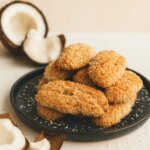 Zuckerfreies Gebäck, Mit Datteln gesüßt, gesunder Nachtisch, gesund Backen, Kokosstangen, Backen mit Kokos